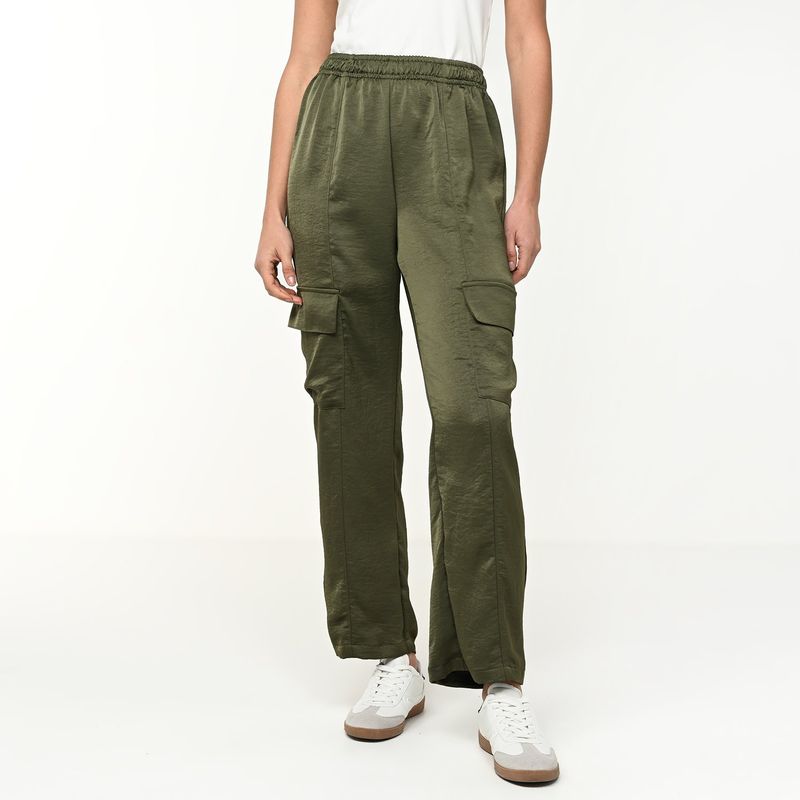 UNIVERSITY CLUB - Pantalón Cargo Mujer Tiro alto University Club