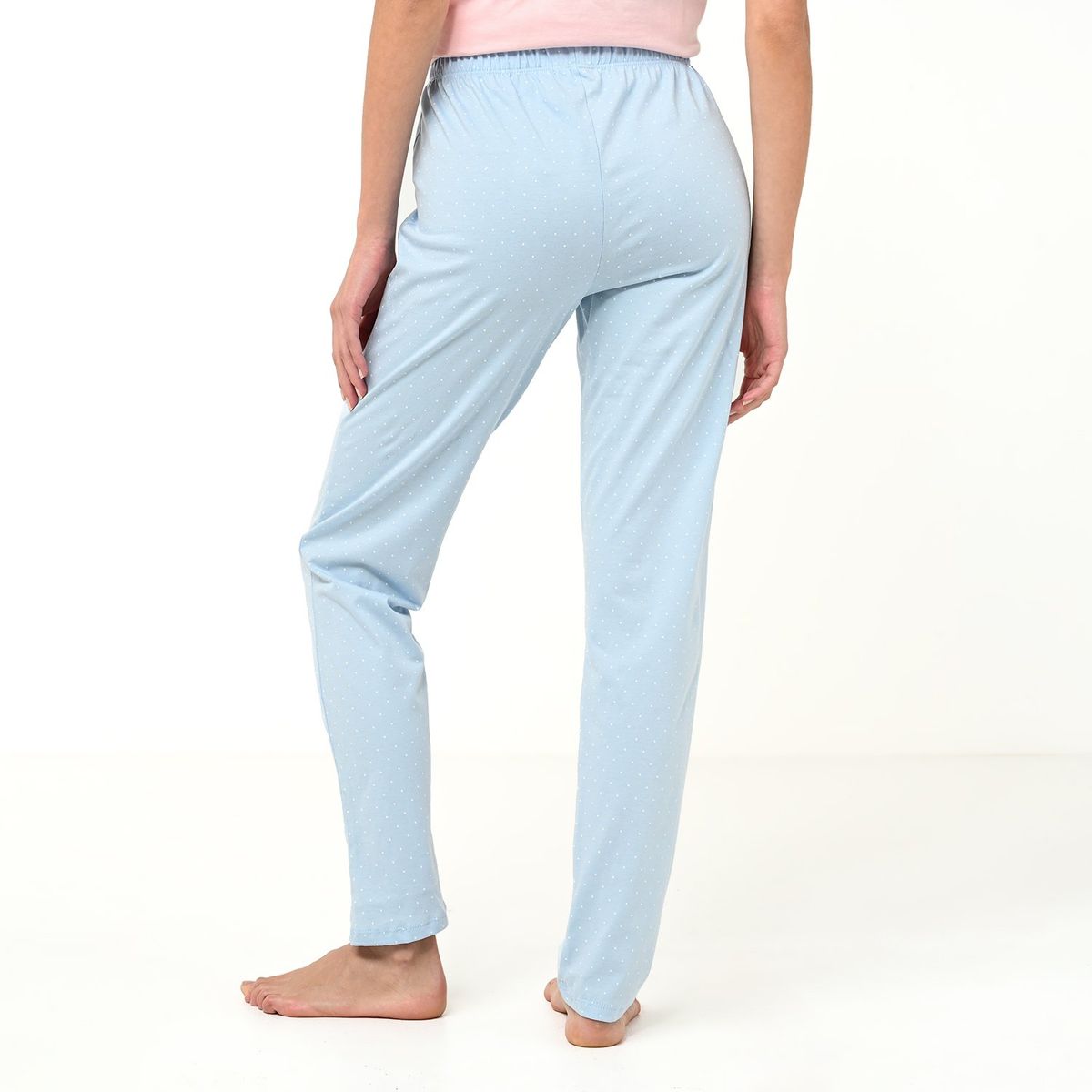 SYBILLA - Pantalón de pijama Mujer Largo de Algodón Sybilla