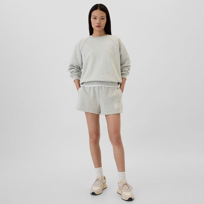 GAP - Short Mujer Tiro alto con Logo de Algodón GAP