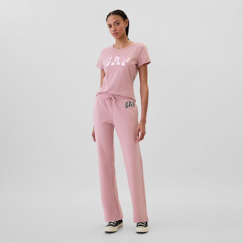 GAP - Pantalón para Mujer Tiro medio Logo GAP