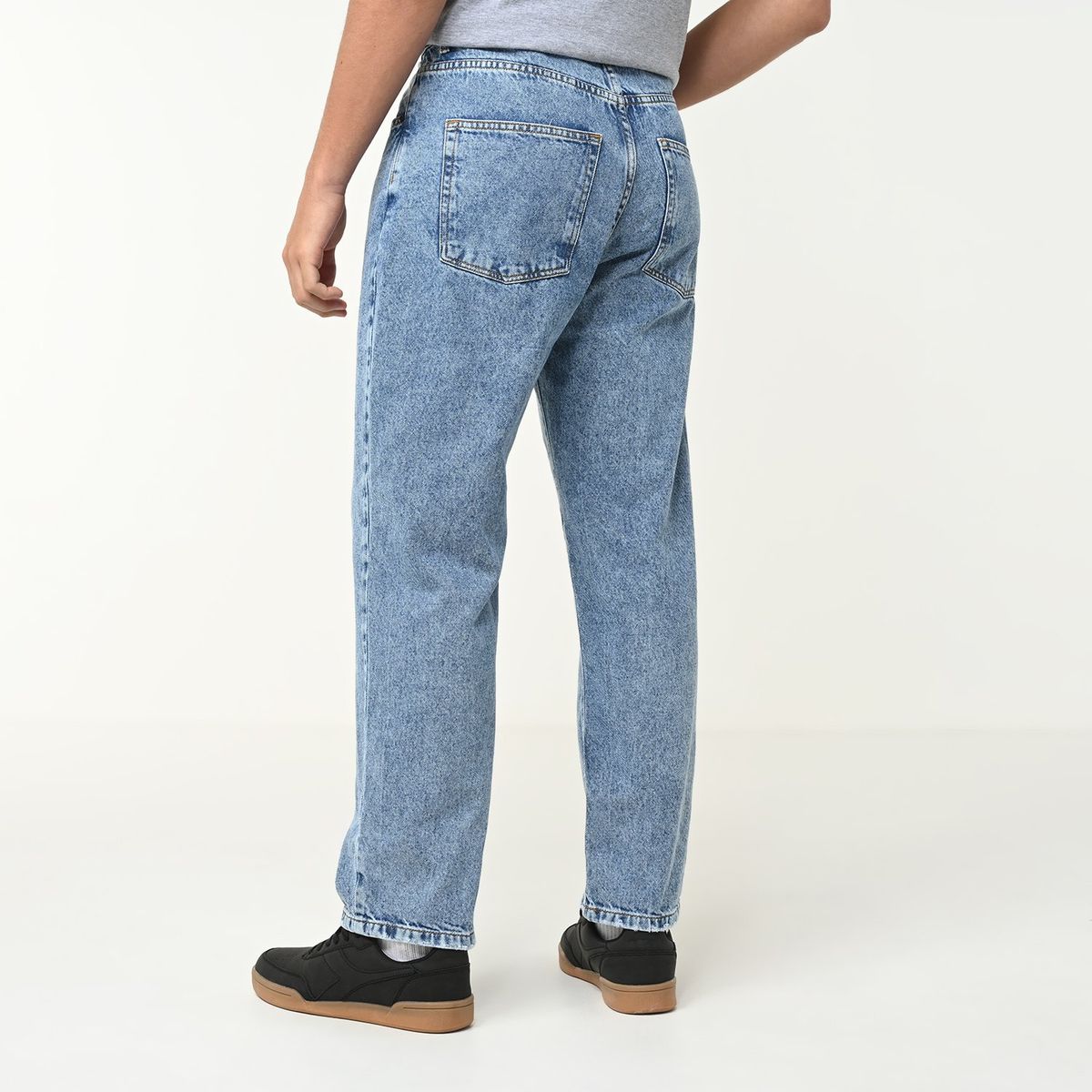 BEARCLIFF - Jean 5 Bolsillos Hombre Baggy de Algodón Largo 32 Bearcliff