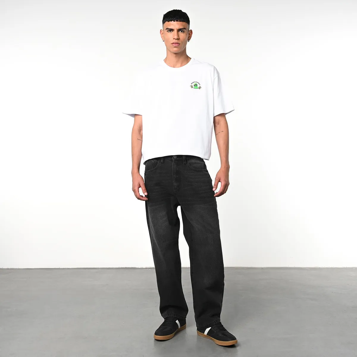 BEARCLIFF - Jean 5 Bolsillos Hombre Baggy de Algodón Largo 32 Bearcliff