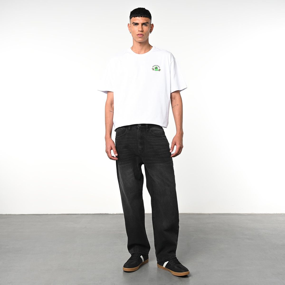 BEARCLIFF - Jean 5 Bolsillos Hombre Baggy de Algodón Largo 32 Bearcliff