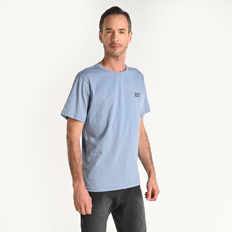NEWPORT - Camiseta Hombre Manga corta con Estampado de Algodón Newport