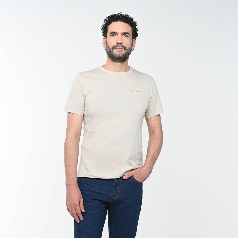 NEWPORT - Camiseta Hombre Manga corta con Estampado de Algodón Newport