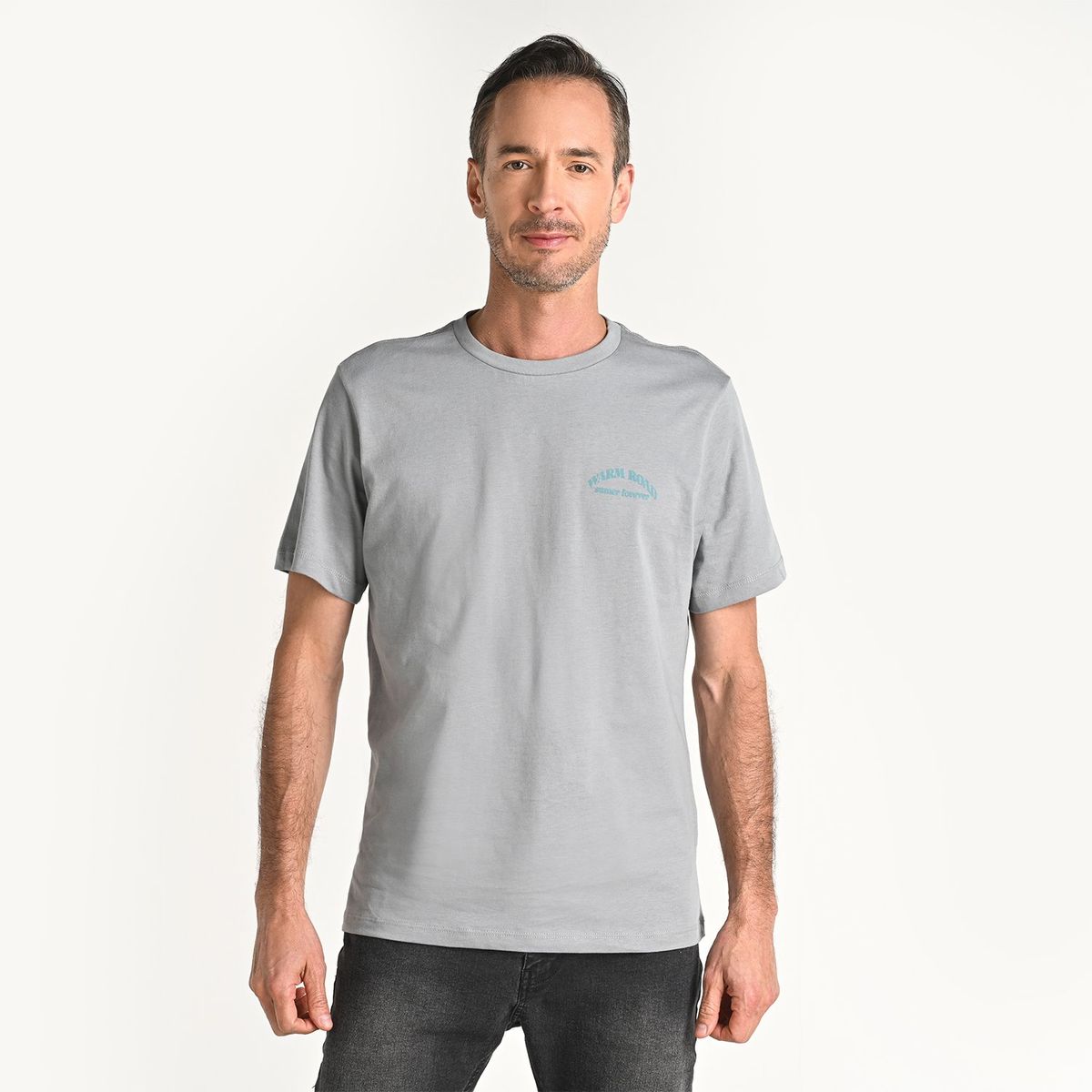 NEWPORT - Camiseta Hombre Manga corta con Estampado de Algodón Newport