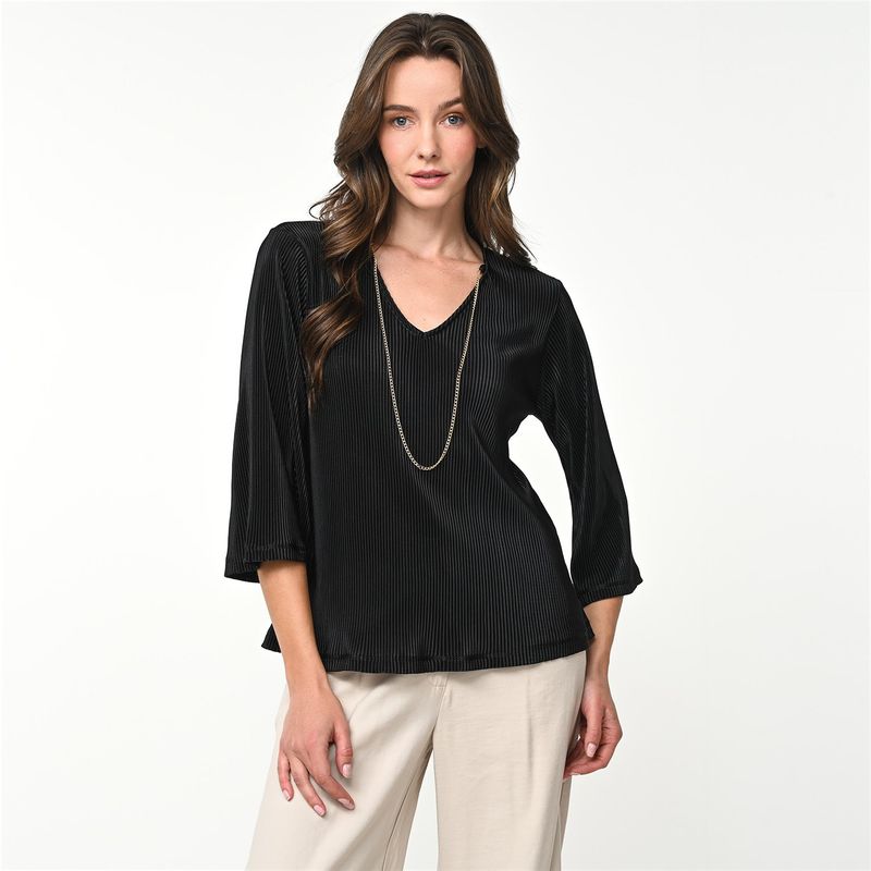 SOUTHLAND - Blusa Mujer Manga 3/4 de Algodón Southland