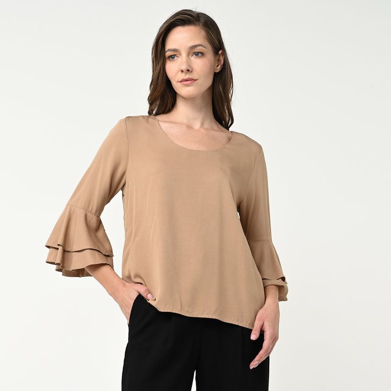 SOUTHLAND - Blusa Mujer Manga 3/4 de Algodón Southland