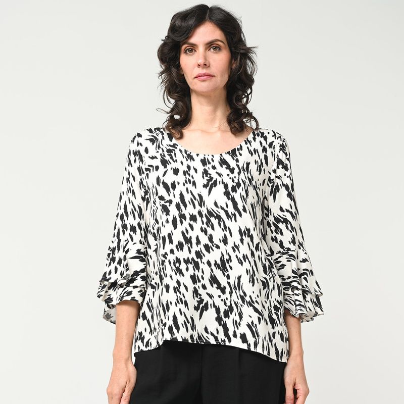 SOUTHLAND - Blusa Mujer Manga 3/4 de Algodón Southland