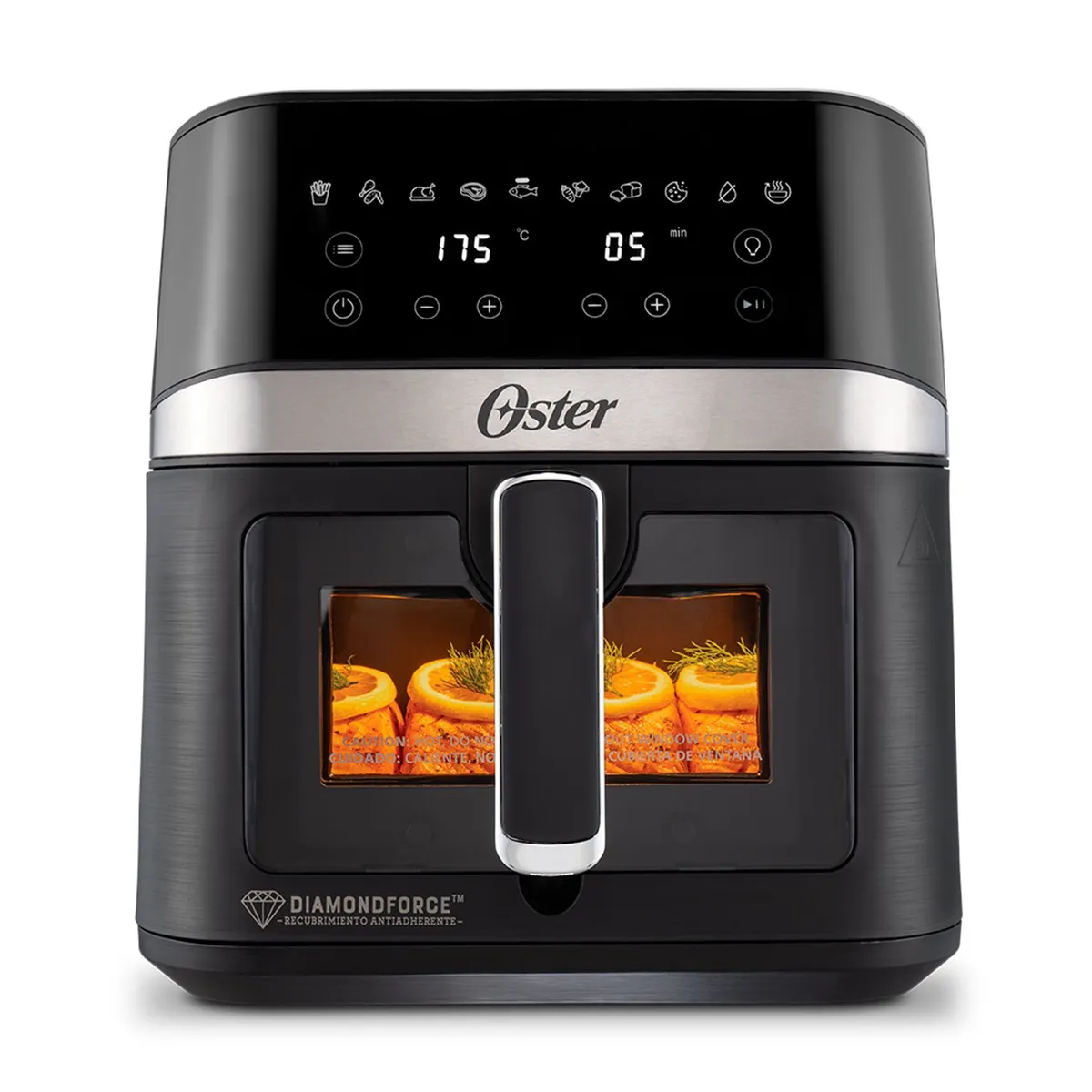 OSTER - Freidora de aire Oster Digital, Recubrimiento Diamond Force 6 lt