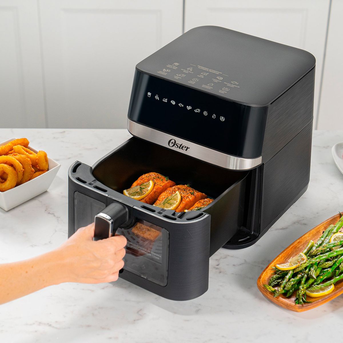OSTER - Freidora de aire Oster Digital, Recubrimiento Diamond Force 6 lt