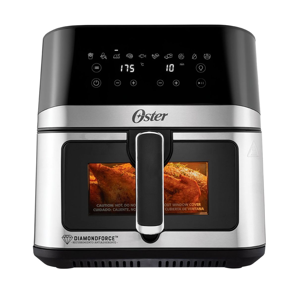 OSTER - Freidora de aire Oster Digital, Recubrimiento Diamond Force 7.5 lt