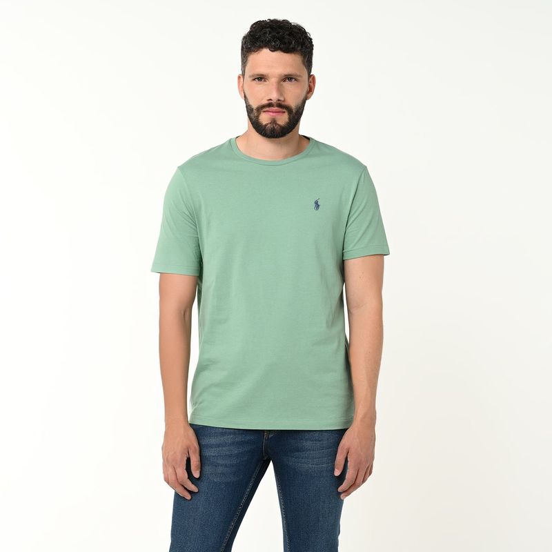 POLO RALPH LAUREN - Camiseta Hombre Manga corta de Algodón Custom Slim Fit Polo Ralph Lauren