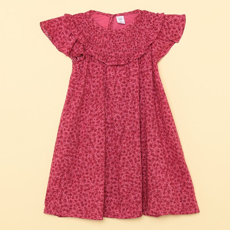 GAP - Vestido Niña Flores Algodón GAP