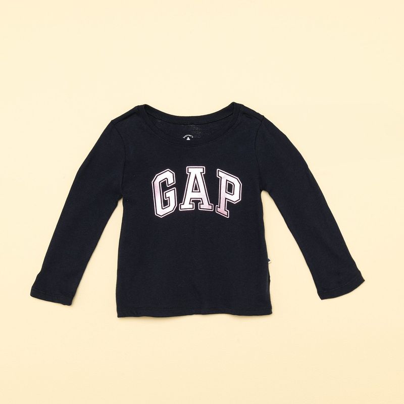 GAP - Camiseta Niña Manga larga Algodón GAP