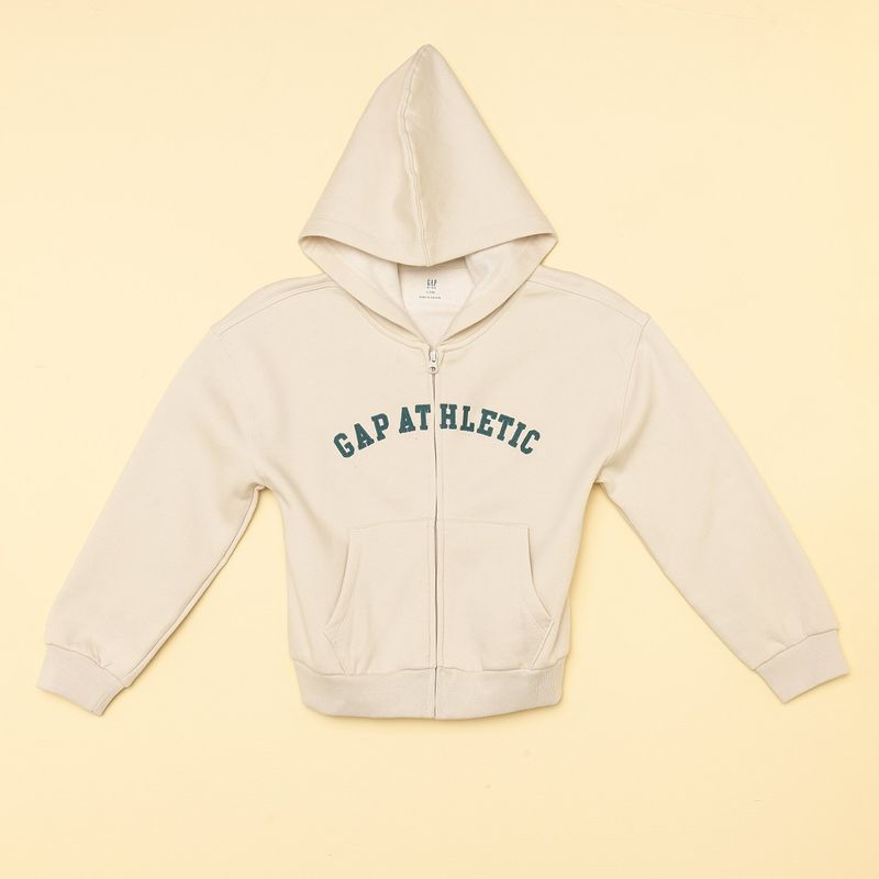 GAP - Saco para Niña con Logo con capucha de Algodón GAP