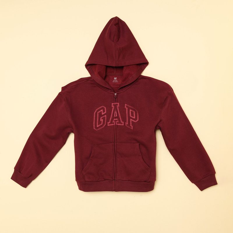 GAP - Saco para Niña con Logo con capucha de Algodón GAP