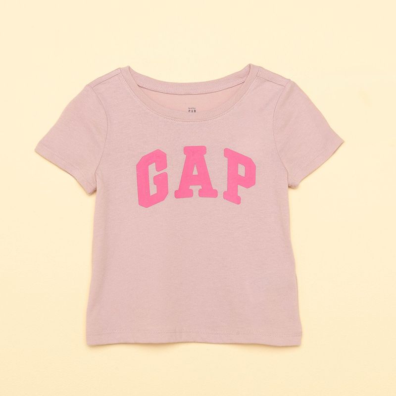 GAP - Camiseta para Niña Logo Manga corta de Algodón