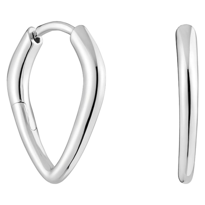TOUS - Aretes de plata cortos con aro púa Basics