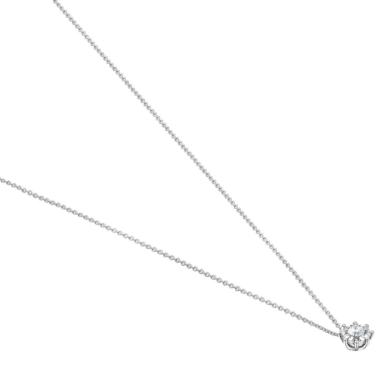TOUS - Collar corto rosetón de oro blanco y diamantes 0,15 ct Les Classiques