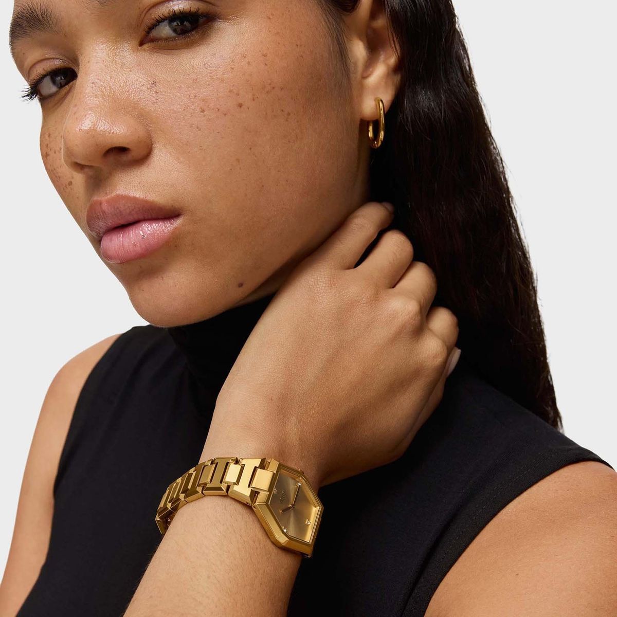 TOUS - Reloj analógico con brazalete acero IPG dorado Karat