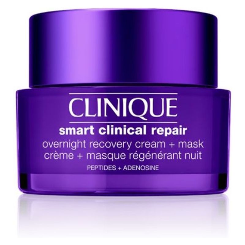 CLINIQUE - Crema hidratante Clinique tratamiento antiedad  smart repair overnight 2 recovery para todo tipo de piel 50 ml