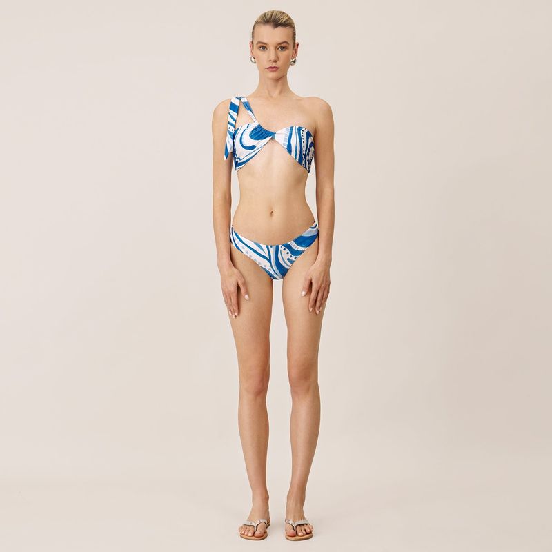 ONDA DE MAR - Panty de vestido de baño Christy básico con estampado Onda de Mar