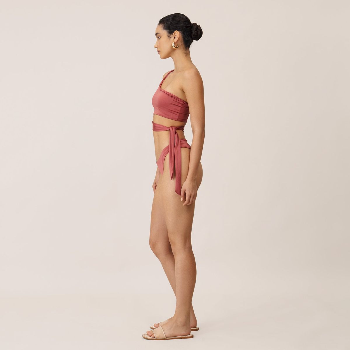 ONDA DE MAR - Top de vestido de baño Ilaria asimétrico Onda de Mar