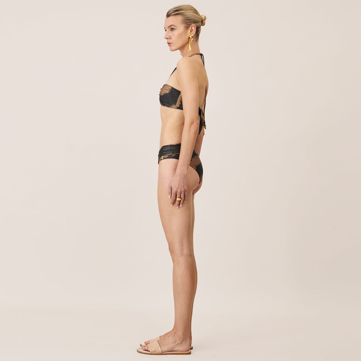 ONDA DE MAR - Top de vestido de baño Cloe strapless Animal print Onda de Mar