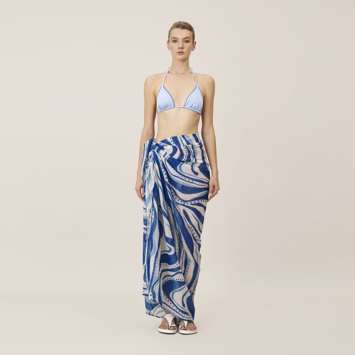 ONDA DE MAR - Salida de baño Pareo con estampado Onda de Mar