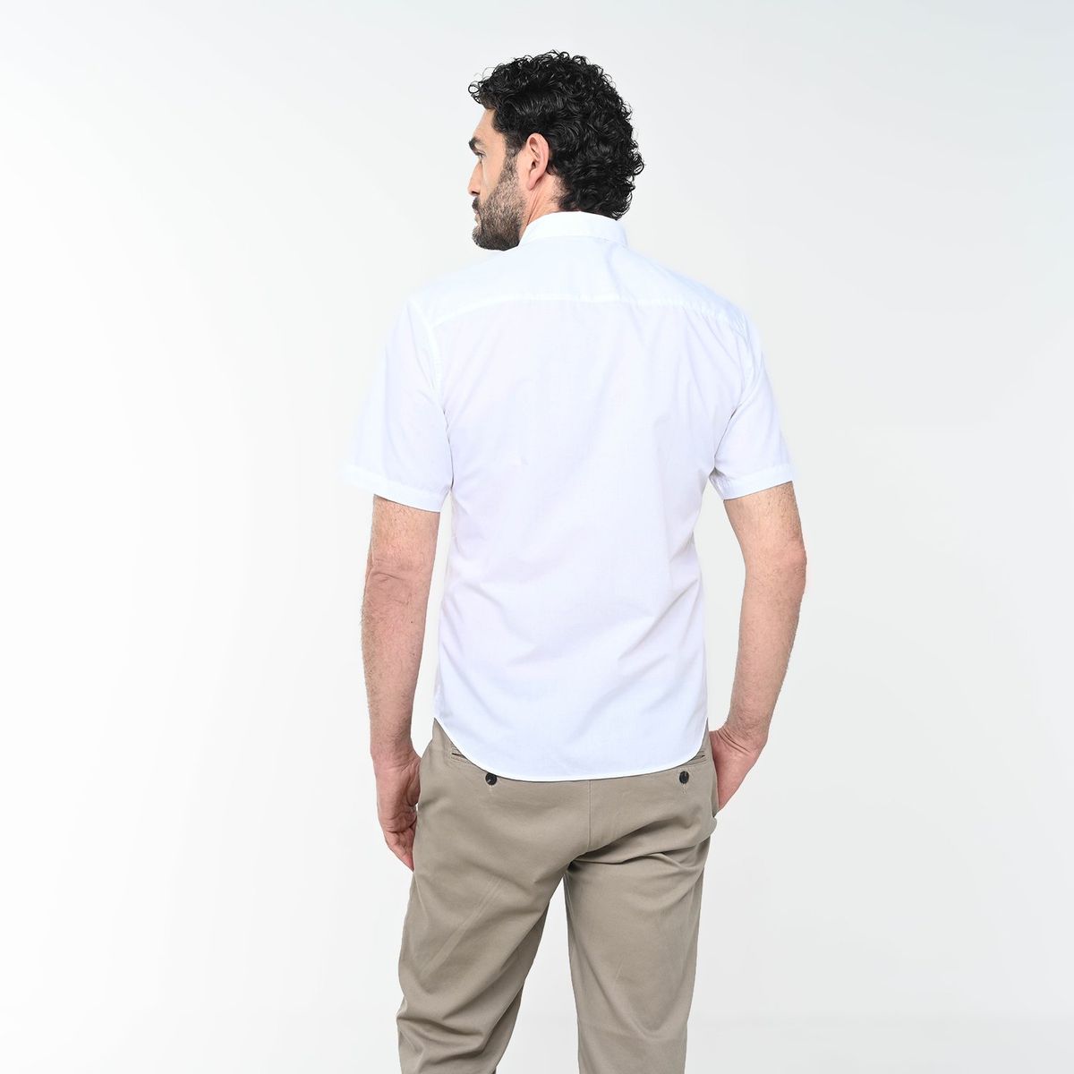 NEWPORT - Camisa Hombre Manga corta Recto de Algodón Newport