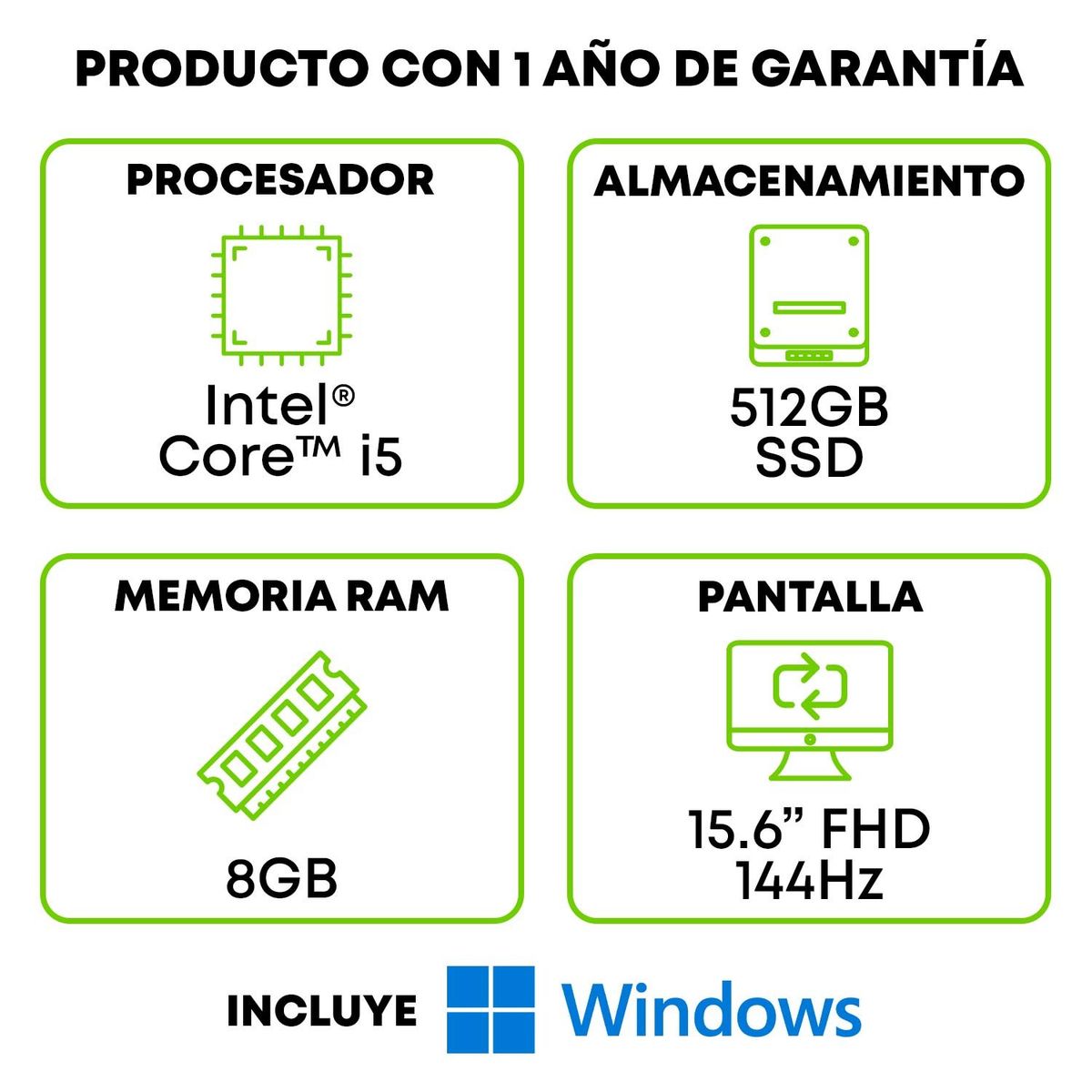 HP - Portátil HP Victus Gaming | Intel® Core i5 | 8GB RAM | 512GB SSD Almacenamiento| NVIDIA® GeForce RTX 3050 | Windows 11 | 15 pulgadas | 15-fa0021la | Computador portátil gaming