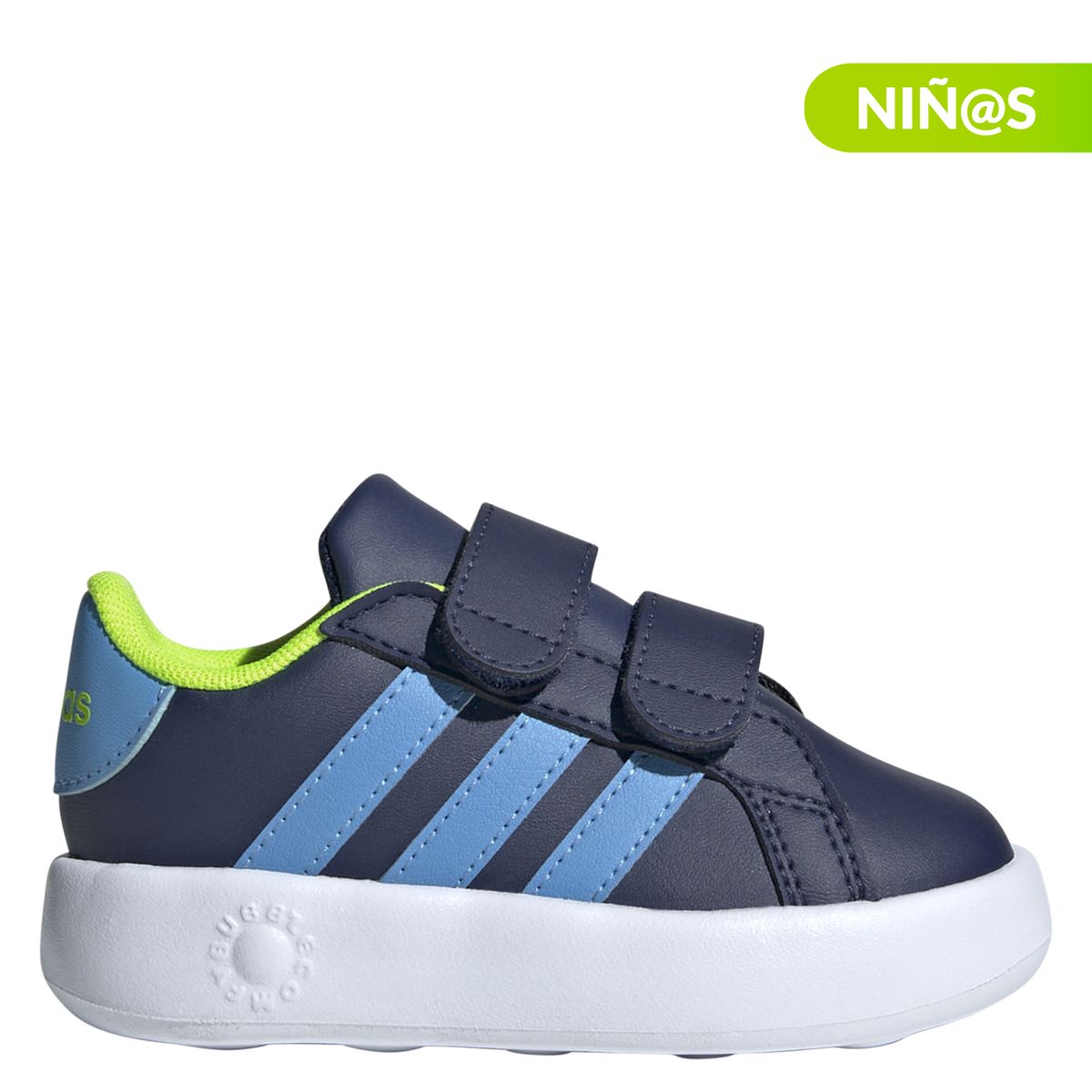 ADIDAS - Tenis moda Adidas Grand Court para Niño con Velcro