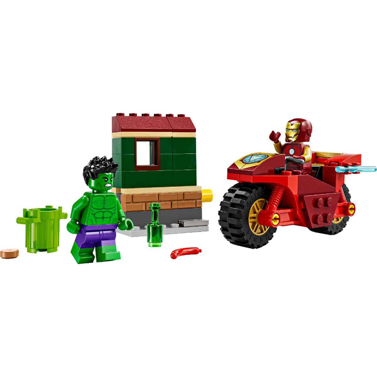 LEGO - LEGO: Moto de Ironman & Hulk Avengers Marvel