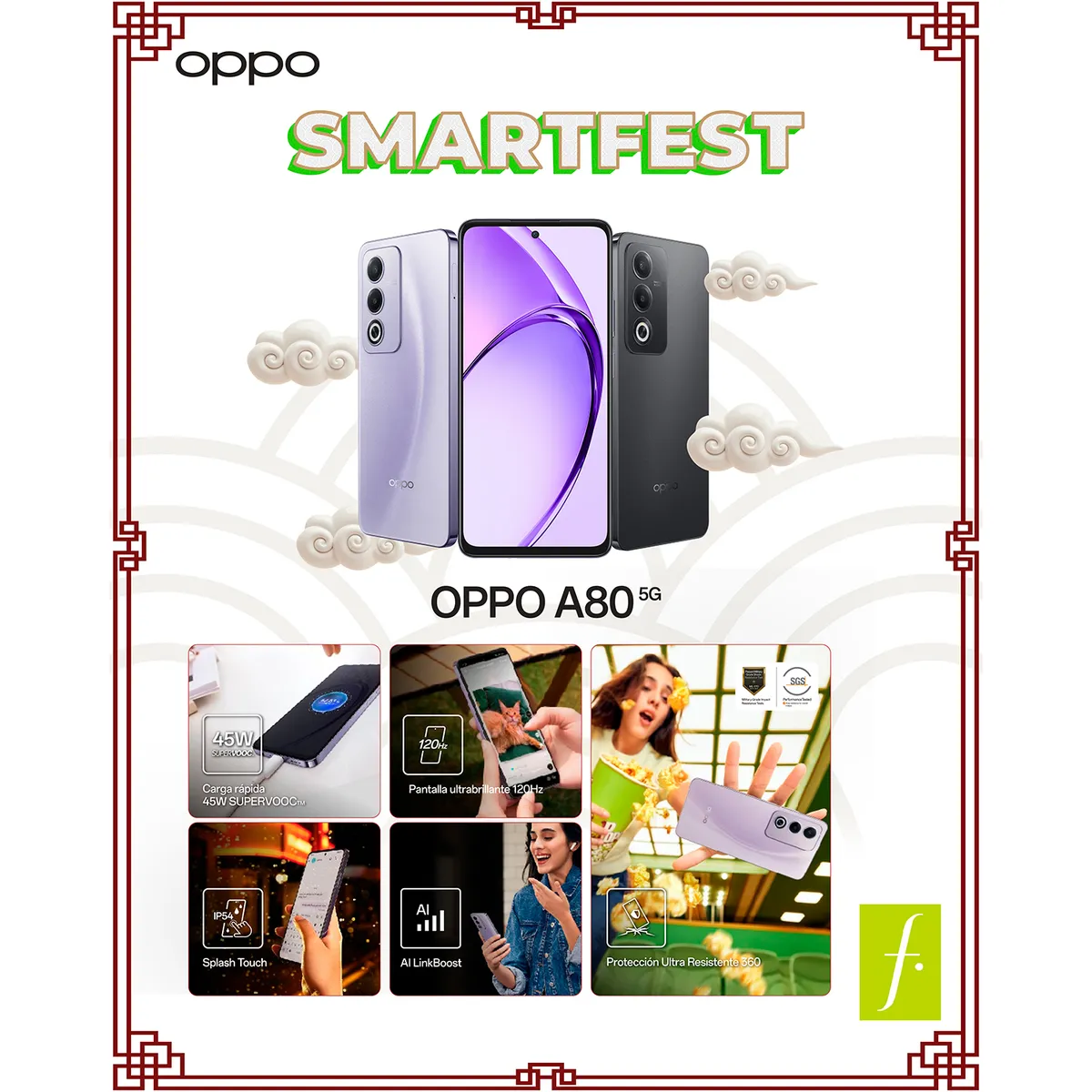 OPPO - Celular Oppo A80 5G |256GB | 8GB RAM