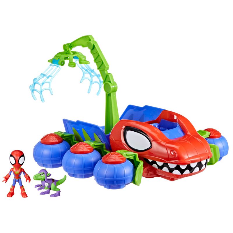 MARVEL - Figura Spidey y sus amigos: Dino-Grúa Arácnida