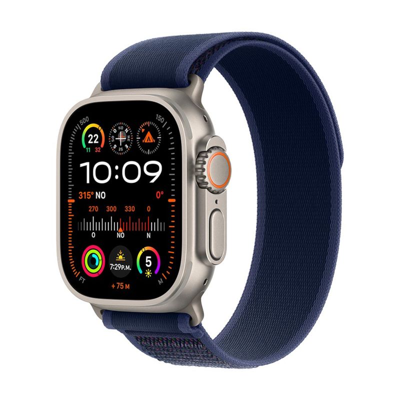 APPLE - Apple Watch Ultra 2 (GPS + Cellular) | Caja de titanio natural de 49 mm  |Correa Ocean azul marino