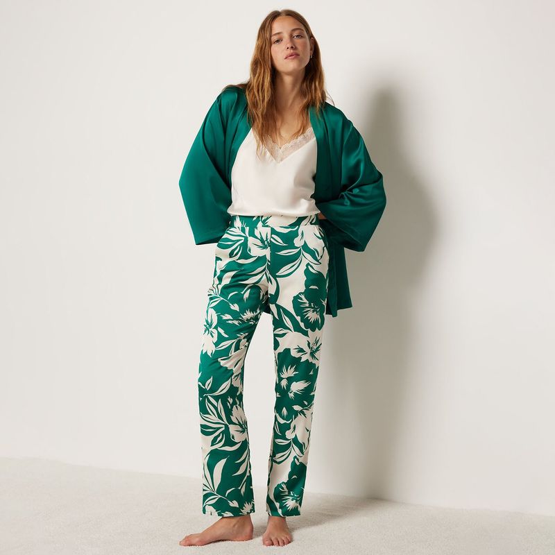 ETAM - Conjunto de pijama con pantalón Mujer Manga larga de Poliéster ETAM