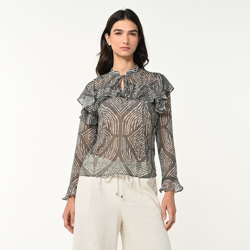 UNIVERSITY CLUB - Blusa Mujer Manga larga University Club