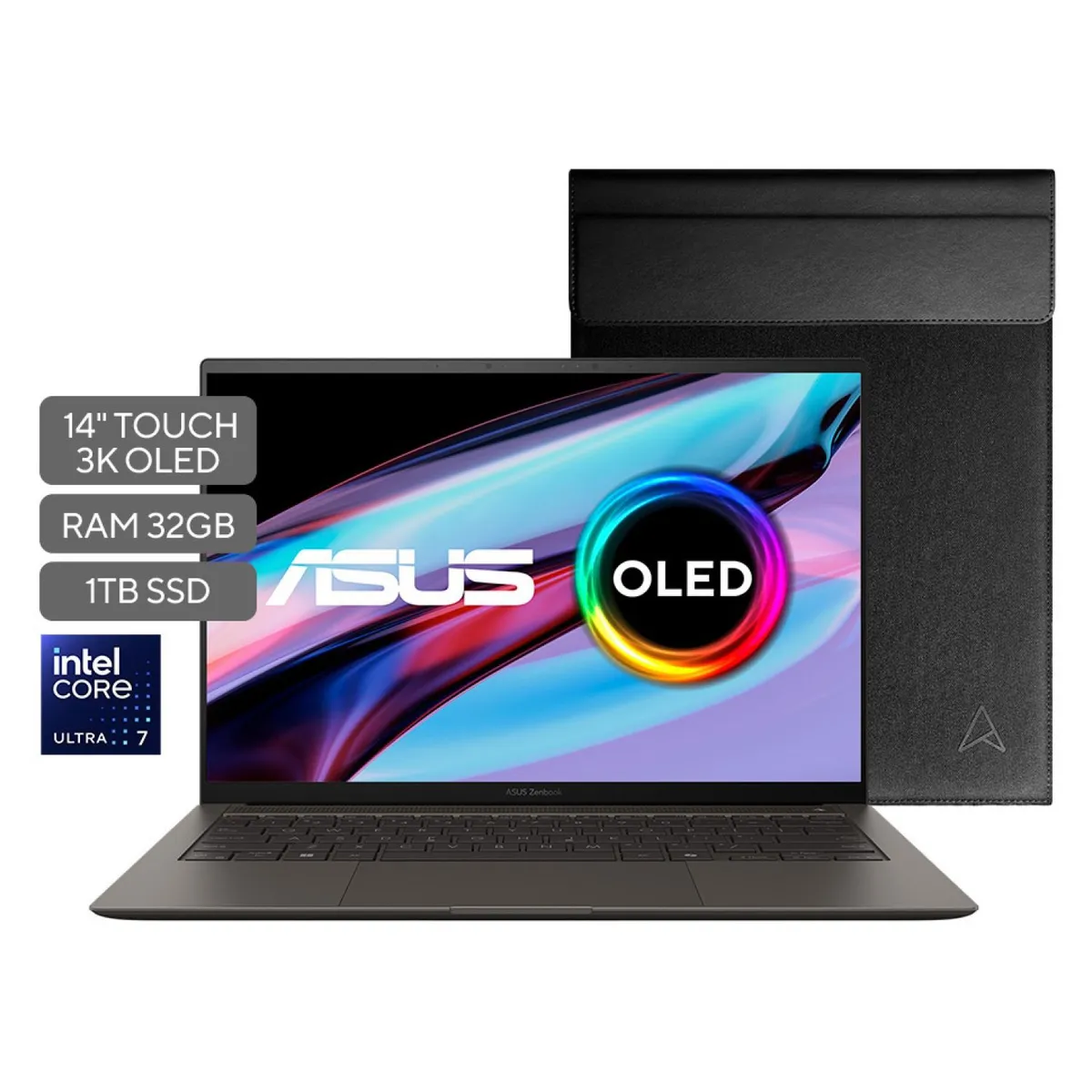 ASUS - Portátil ASUS Zenbook S14 OLED | Intel Core Ultra7 | 32GB de RAM | 1TB SSD de almacenamiento | Windows 11 |14 Pulgadas | UX5406SA-PZ023W |  Computador portátil
