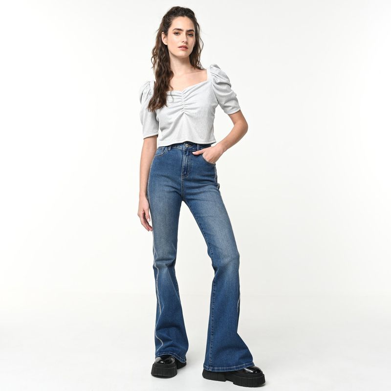 MOSSIMO - Jean Flare Mujer Tiro medio Mossimo