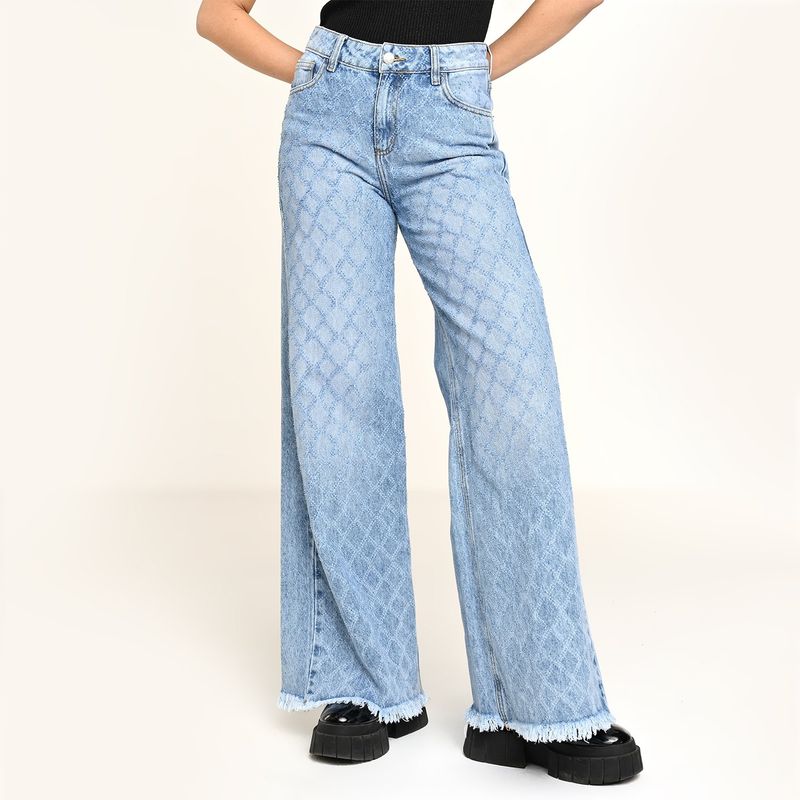 MOSSIMO - Jean Wide Leg Mujer Tiro medio Mossimo