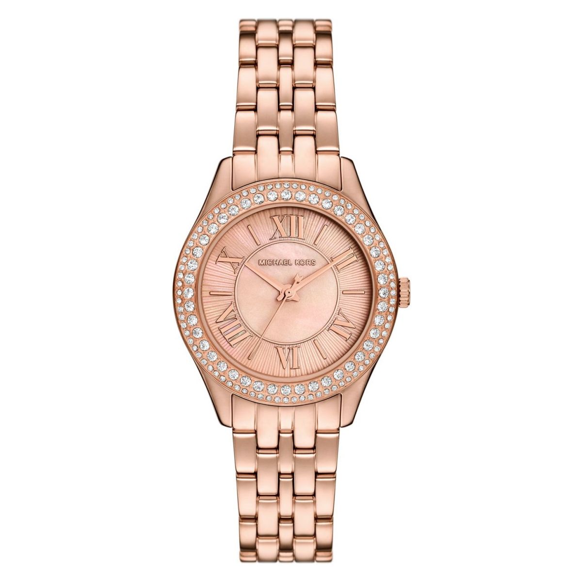 MICHAEL KORS - Reloj Michael Kors Mujer MINI HARLOWE. Acero Inoxidable Oro Rosa MK4845