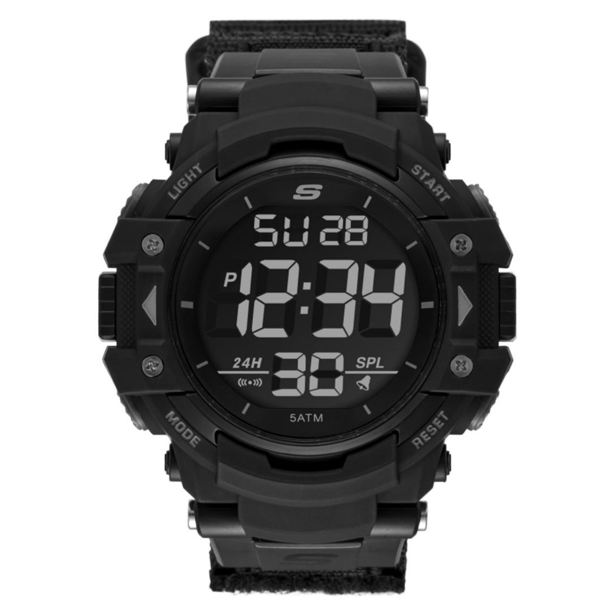 SKECHERS - Reloj Skechers Hombre Keats. Reloj Nailon Negro SR1037
