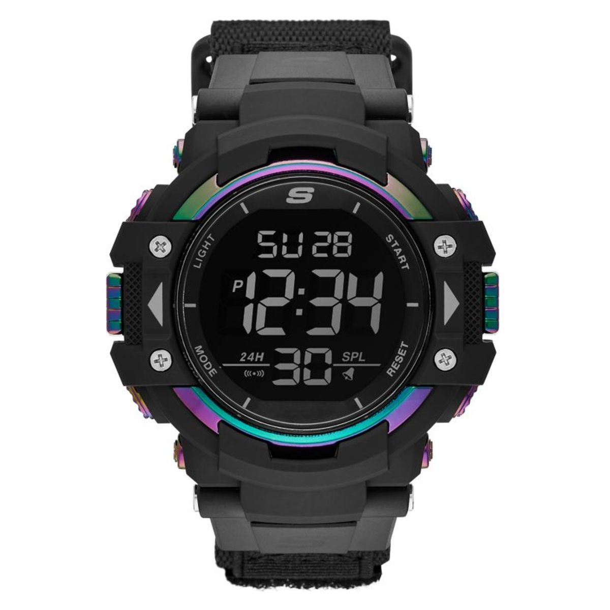 SKECHERS - Reloj Skechers Hombre Keats. Reloj Nailon Negro SR1118