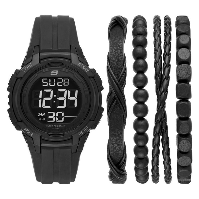 SKECHERS - Reloj Skechers Hombre Watch Set. Reloj Poliuretano Negro SR9031