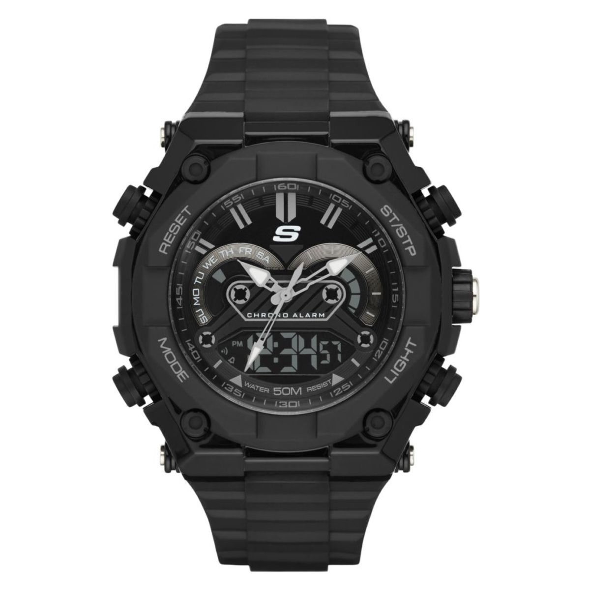 SKECHERS - Reloj Skechers Hombre El Segundo. Reloj Poliuretano Negro SR1042