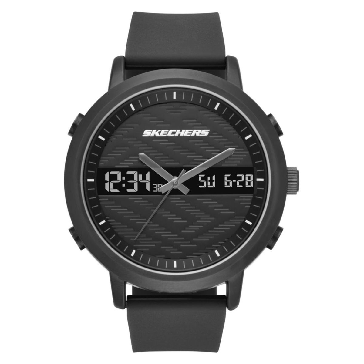 SKECHERS - Reloj Skechers Hombre Lawndale. Reloj Silicona Negro SR5071