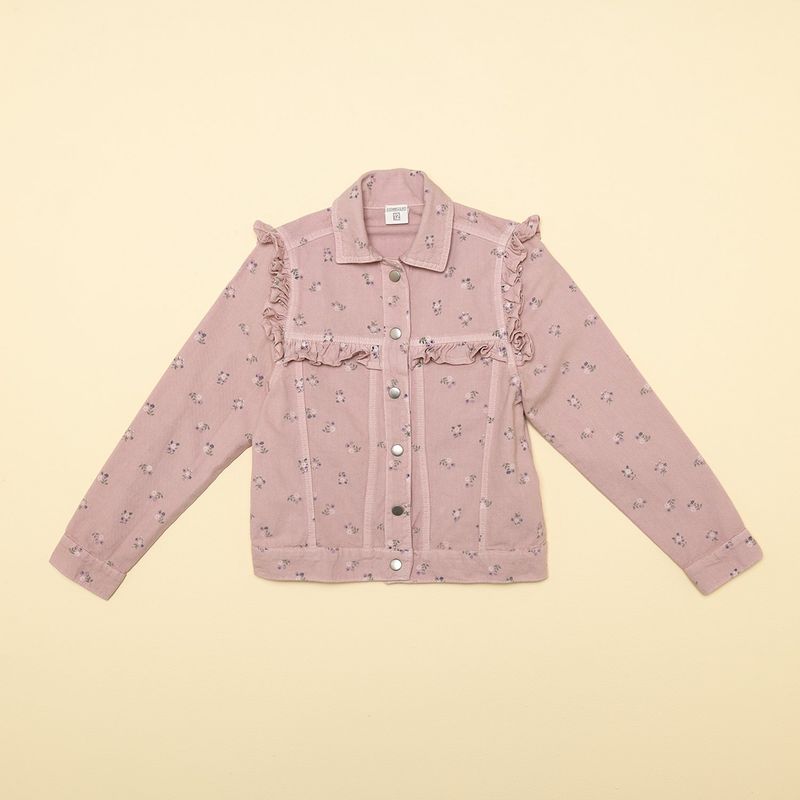 CONIGLIO - Chaqueta Niña con Boleros de Algodón Coniglio