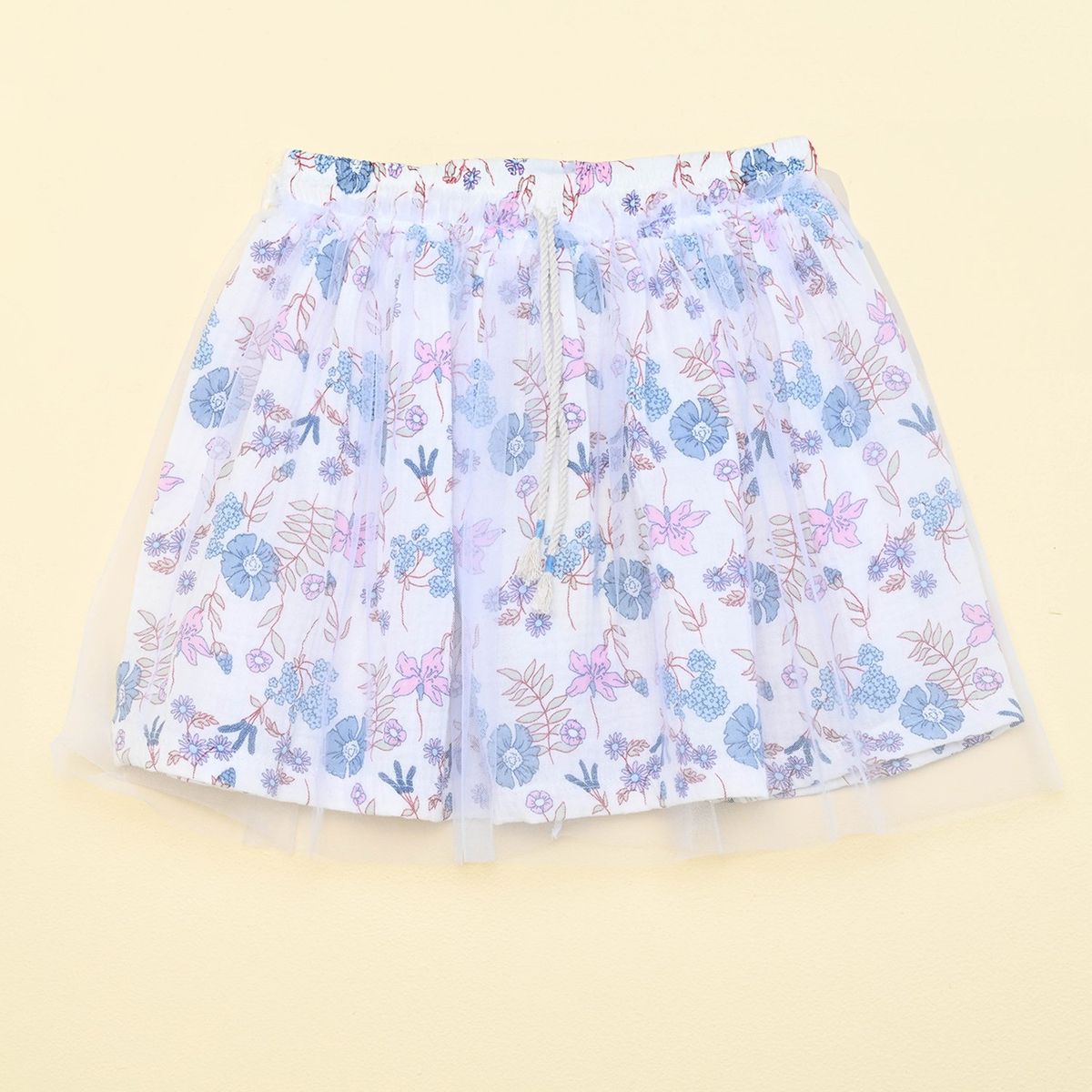 CONIGLIO - Falda Niña con Flores Cintura elásticada Coniglio